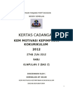 Kertas Cadangan Perkhemahan 2012