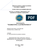 Marketing Gastronomico - Monografia