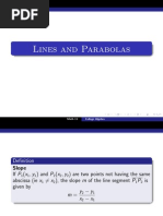 Lines and Parabolas