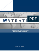 6/15/2008 The Geopolitics of China: A Great Power Enclosed