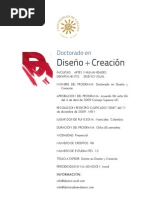 Documento Doctorado en Diseño y Creacion Investigación