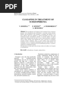 Clozapine in Treatment of Schizophrenia: V. Burtea P. Ifteni A Teodorescu L. Rogozea