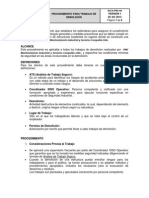 Procedimiento para Trabajo de Demolicion