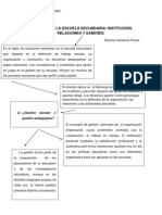 Resumen La Trama de La Escuela Secundaria Institucion Relaciones y Saberes Etelvina Sandoval