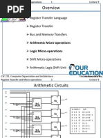 Arithmetic Micro-Operations and Logic Micro-Operations