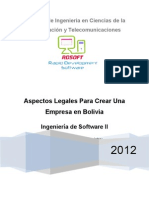 Pasos Legales para Crear Una Empresa de SW en Bolivia