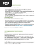 Hodgkin Lymphoma Clinical Presentation: History