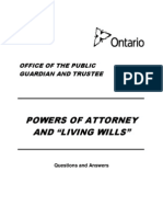 Powers of Attorney and "Living Wills"