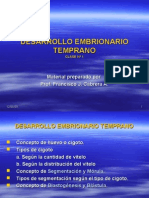 Desarrollo Embrionario Temprano