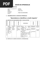 Sesión Medición y Clasificación de Angulos - 4to Zoila