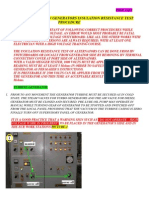 2d HV Generators Megger Test Procedure 5