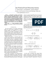 A Novel Circularly Polarized Fractal Microstrip Antenna