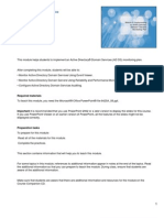 Module 8: Implementing An Active Directory Domain Services Monitoring Plan