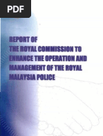 2005 Royal Commission Report On Malaysian Police