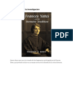 Frances Yates y La Investigacion