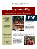 Chainsaw Training Flyer