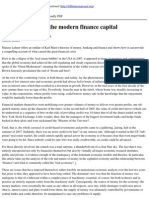 League For The Fifth International - Marx, Money and The Modern Finance Capital - 2010-09-02