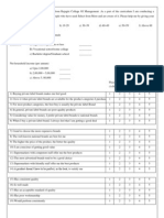 Please Tick Your Response Using Scale 1-5 (1 Strongly Disagree 5 Strongly Agree)