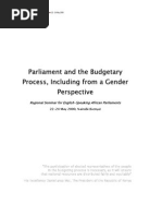 IPU Report Parliament and The Budgetary Process For English Speaking African Parliaments