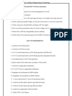 Dos and Don'T Dos in Laboratory