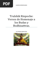 Trulshik Rinpoche Versos de Homenaje A Los Budas y Bodhisattvas