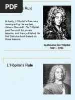 L'Hôpital's Rule