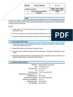 Ficha Técnica HIPOCLORITO DE SODIO