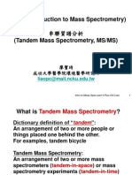 Intro To Mass Spec-Part 4-Tandem MS-Pao-Chi Liao PDF