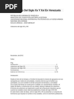 Urbanismo Del Siglo XX Y Xxi en Venezuela