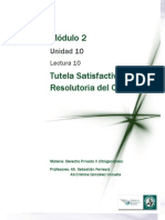 Lectura 10 - Tutela Satisfactiva y Resolutoria Del Crédito