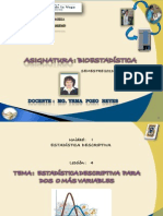 Estadistica Descriptiva para Dos Variables