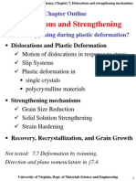 Dislocations and Strengthening: Chapter Outline