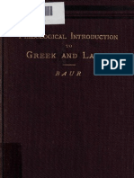 Baur, F. - A Philological Introduction To Greek and Latin For Students (1883)