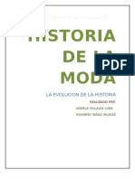 La Historia de La Moda Refleja La Evolución Cronológica de Las Prendas de Vestir