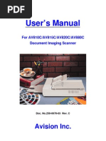 User's Manual: Avision Inc