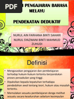 Pendekatan Deduktif