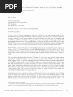 Letter To NYCHA Chairman Rhea On Repairs Backlog