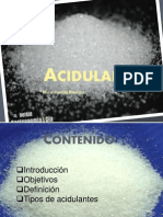 Acidulantes - PPTX Diapositivas Di