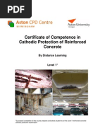 Cathodic Protection of Reinforced Concrete Distance Learning