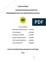 Penulisan Penyebab Kematian Berdasarkan ICD 10 Dan Kepentingan Hukum