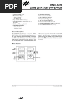 HT27LC020 Cmos 256K 8-Bit Otp Eprom: Features