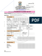 Undergraduate Application Form 2014