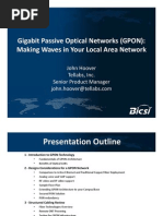 Gigabit Passive Optical Networks