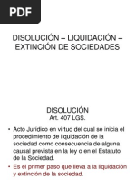 Disolucion y Liquidacion....