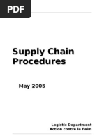 Supply Chain Procedures en 2005