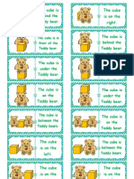 The Cube Prepositions Dominoes