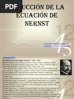 Deducción de La Ecuación de Nerst