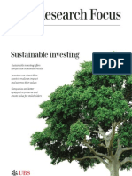 UBS Research Focus, Sustainable Investing, July 2013.