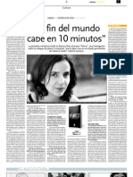 Entrevista en Diario Los Andes, Mendoza