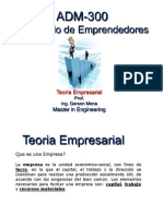 ADM-300. Teoria Empresarial